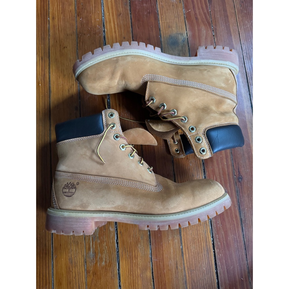 Timberland 6 Inch Premium Waterproof Boots Wheat Nubuck Mens 11.5 M